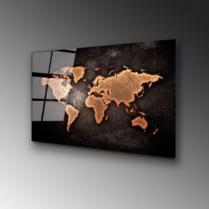 Wallity Cuadro Decorativo de Vidrio Templado Multicolor 50 x 70 cm